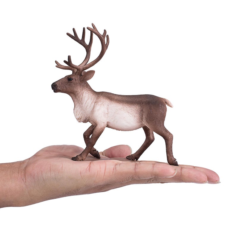 MOJO Reindeer Realistic International Wildlife Toy Replica Hand Painted Figurine Brown - Image 4